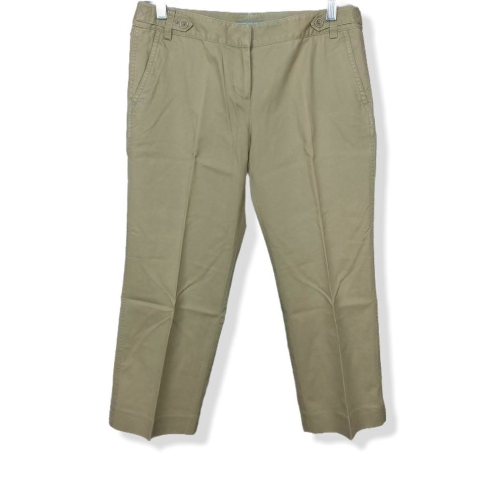 Women's Ann Taylor Petites Khaki Tan Cropped Sz 4P